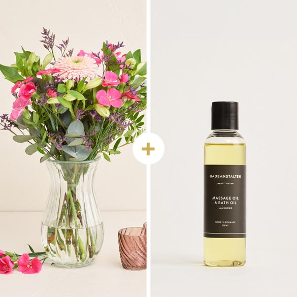 Den lille hilsen med bade & massageolie
